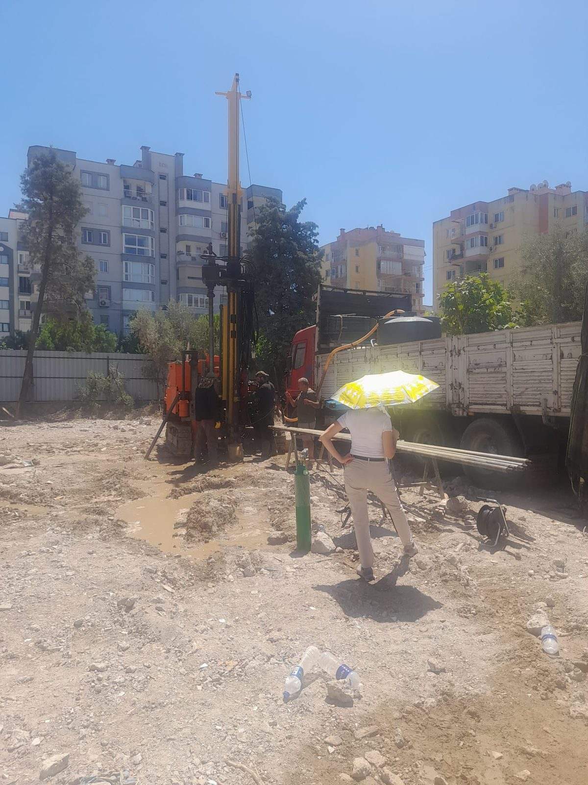 Sondaj kulesi ile derin zemin sondajı